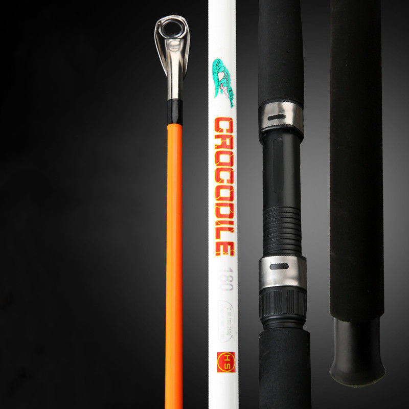 Fishing Rod Crocodile 2 Section Solid Glass Fiber