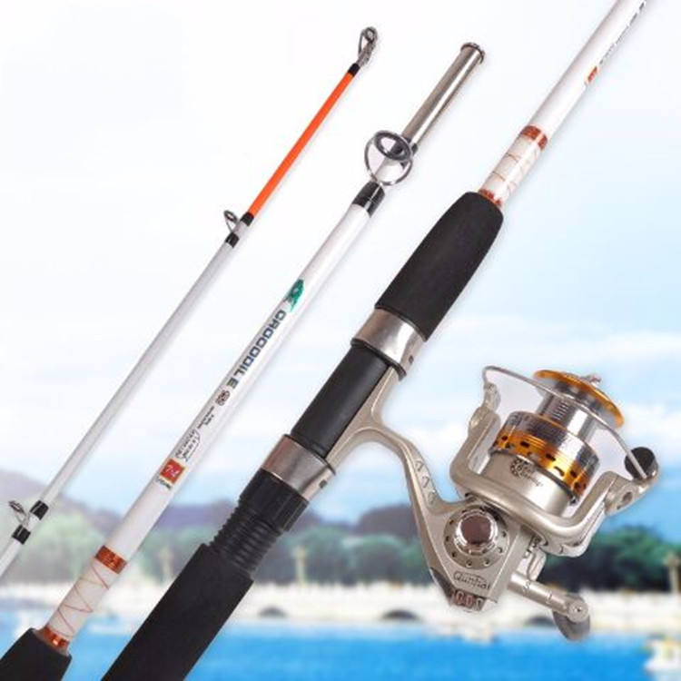 Fishing Rod Crocodile 2 Section Solid Glass Fiber