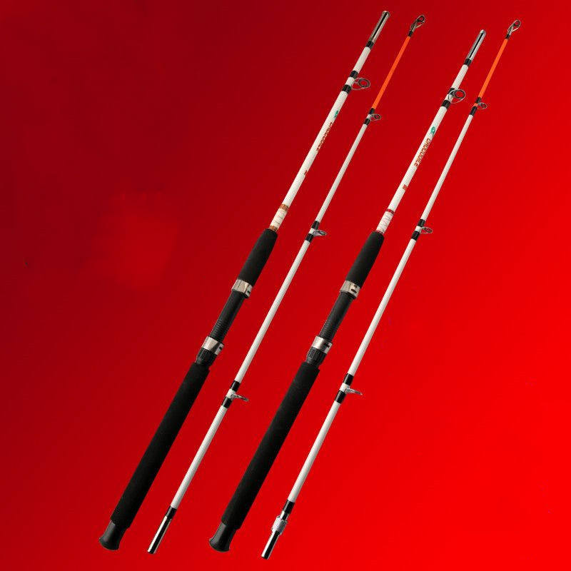 Fishing Rod Crocodile 2 Section Solid Glass Fiber