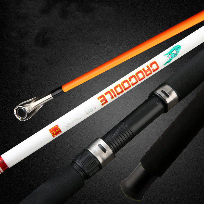 Fishing Rod Crocodile 2 Section Solid Glass Fiber